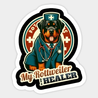 Doctor Rottweiler Sticker